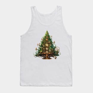 Steampunk Christmas Tree Tank Top